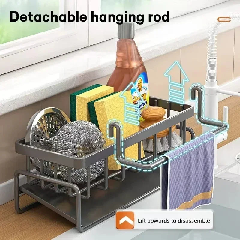 Multi-Functional Kitchen Sponge & Soap Rack