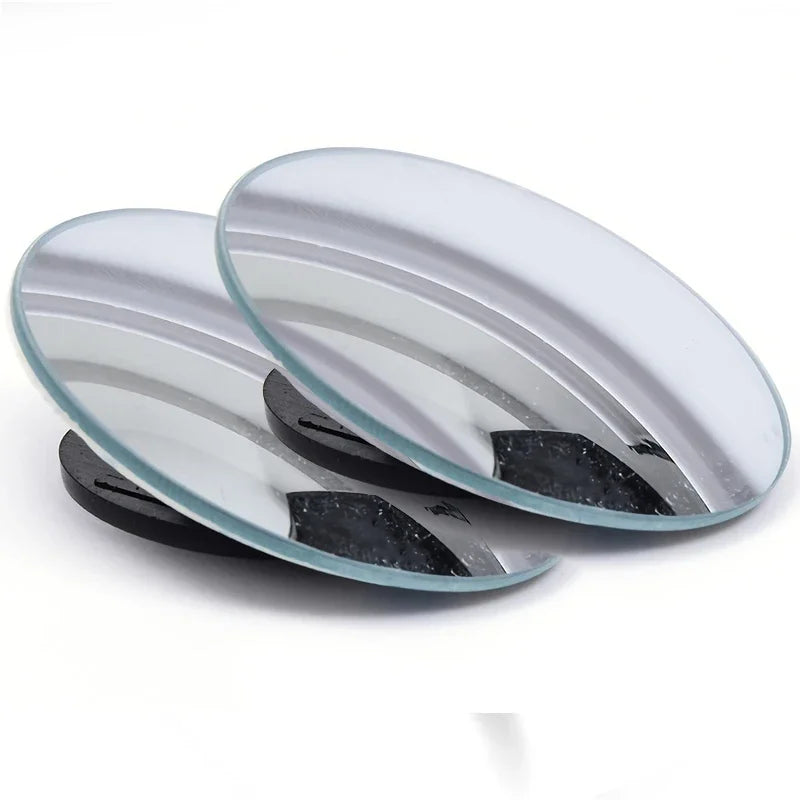 2Pcs Round Frame Convex Blind Spot Mirror