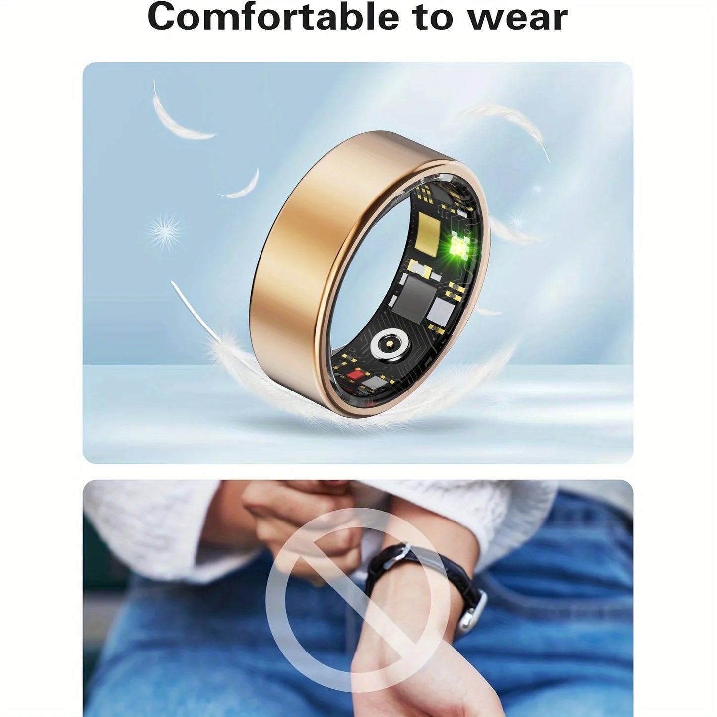 Smart Health Ring: Sleep, Fitness, and Style in a Single Band.