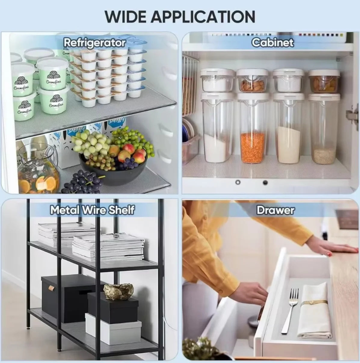 Non-Slip Waterproof Drawer & Shelf Liner
