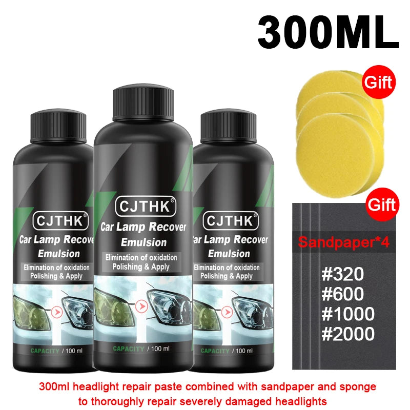 Headlight Restoration Kit – Scratch & Oxidation Remover