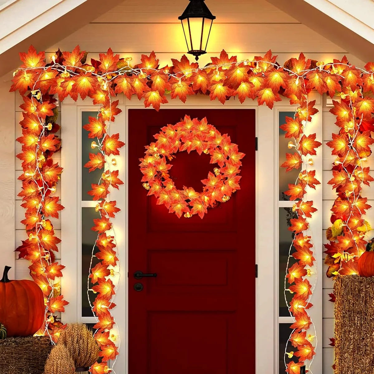 Halloween & Autumn Lights - Maple Leaf Shaped