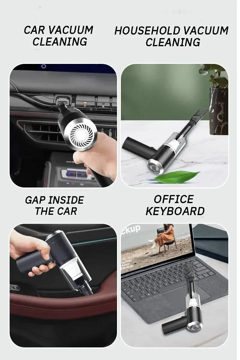 Portable High-Power Wireless Car & Home Vacuum Cleaner