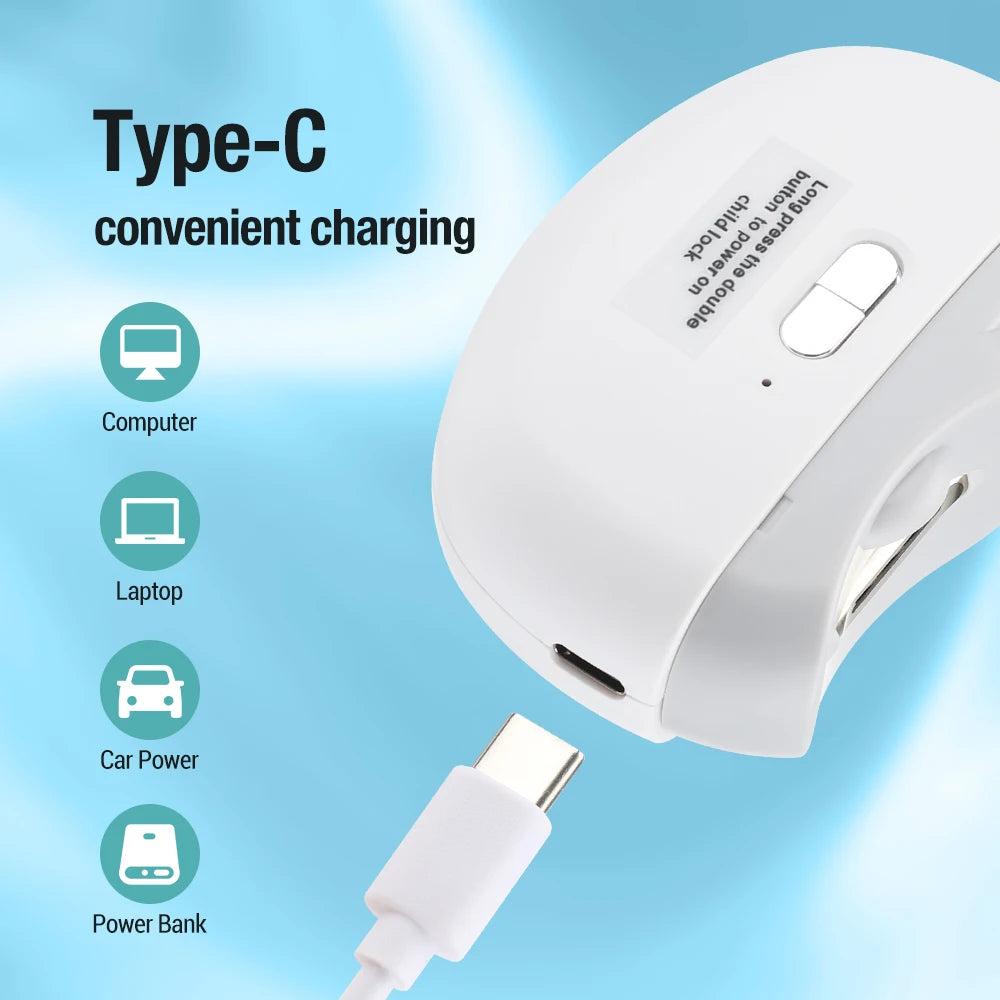 Automatic Electric Nail Clipper: The Safest, Easiest Manicure.