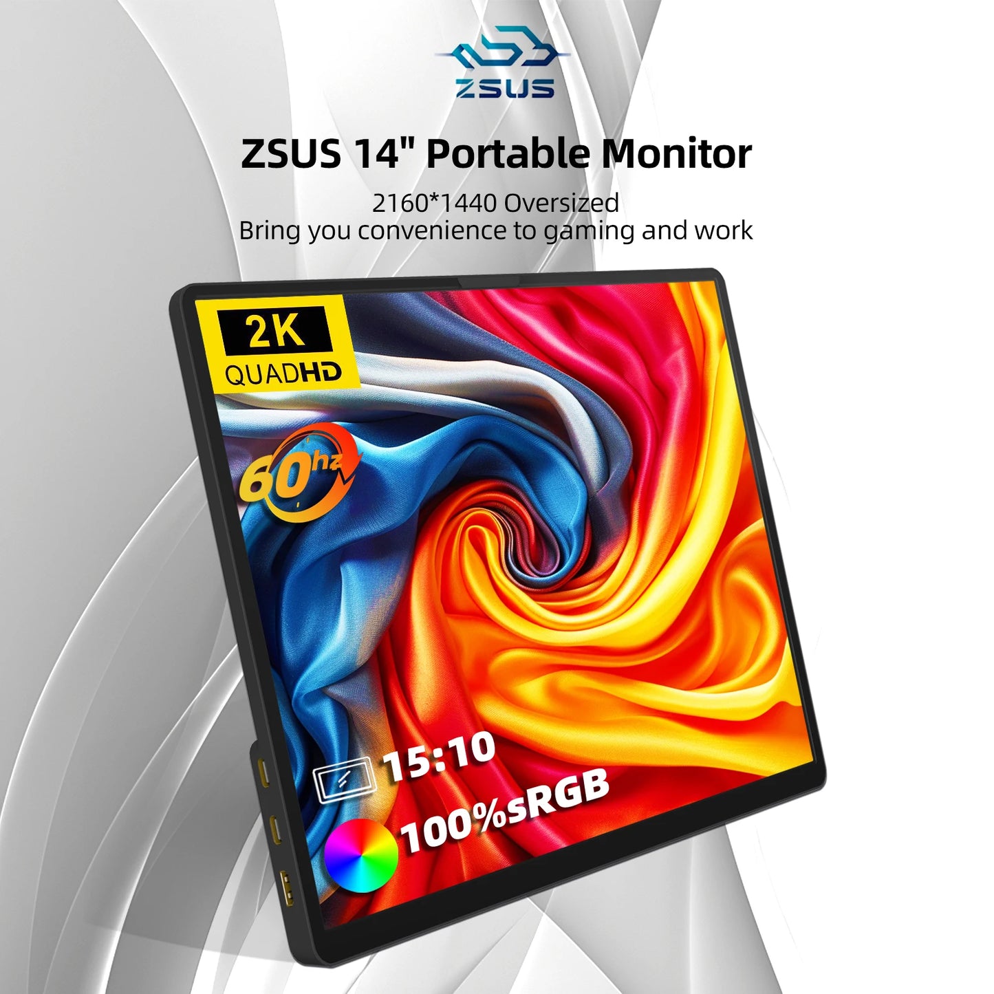 ZSUS 14-Inch Portable Monitor: Your World, Expanded.