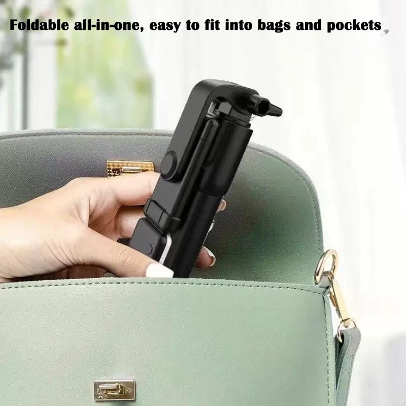 All-in-One Selfie Stick & Tripod: Your Ultimate Content Kit.