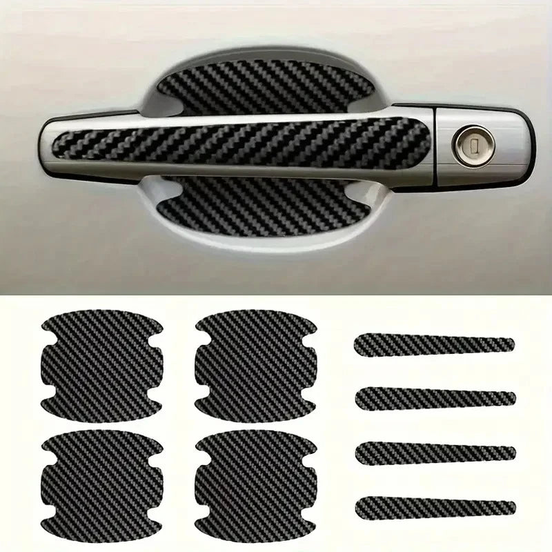 8PCS Universal Car Door Handle Protectors: Invisible Shield for Your Ride.
