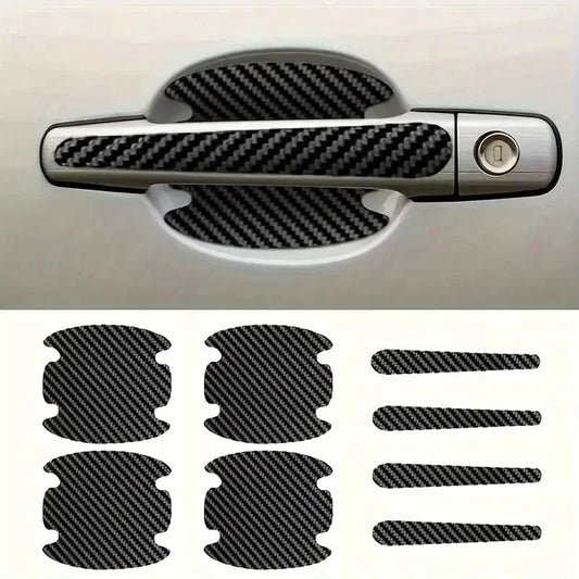 8PCS Universal Car Door Handle Protectors: Invisible Shield for Your Ride.