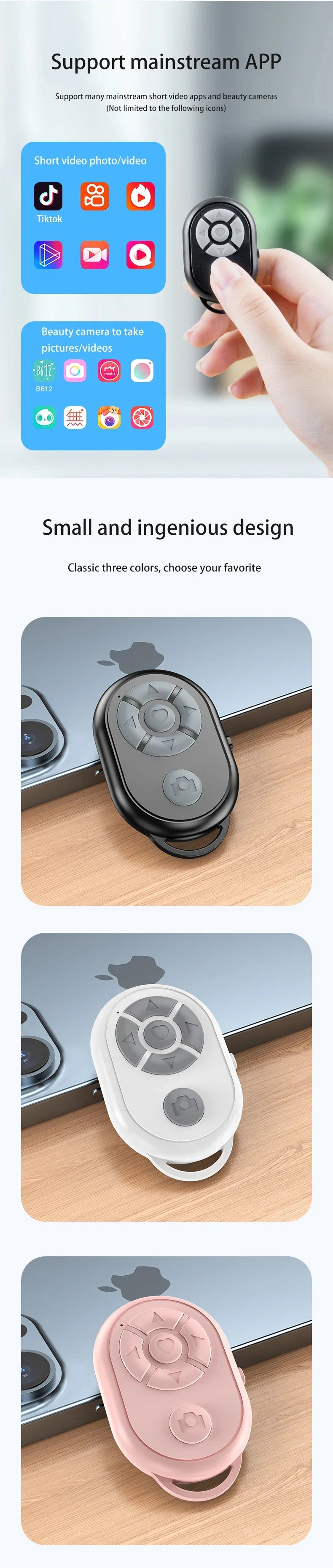 Bluetooth Camera Remote: The Ultimate Selfie & Vlogging Companion.