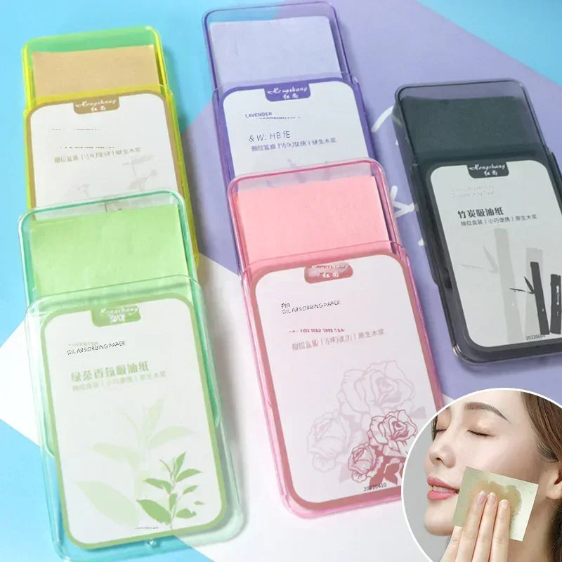 300-Pack Oil Blotting Paper: Instant Matte Face, Anytime, Anywhere.