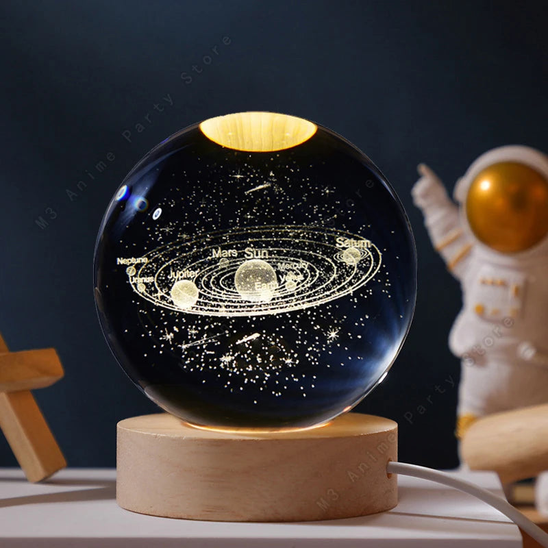 3D Crystal Galaxy Night Light: Your Own Portable Universe.