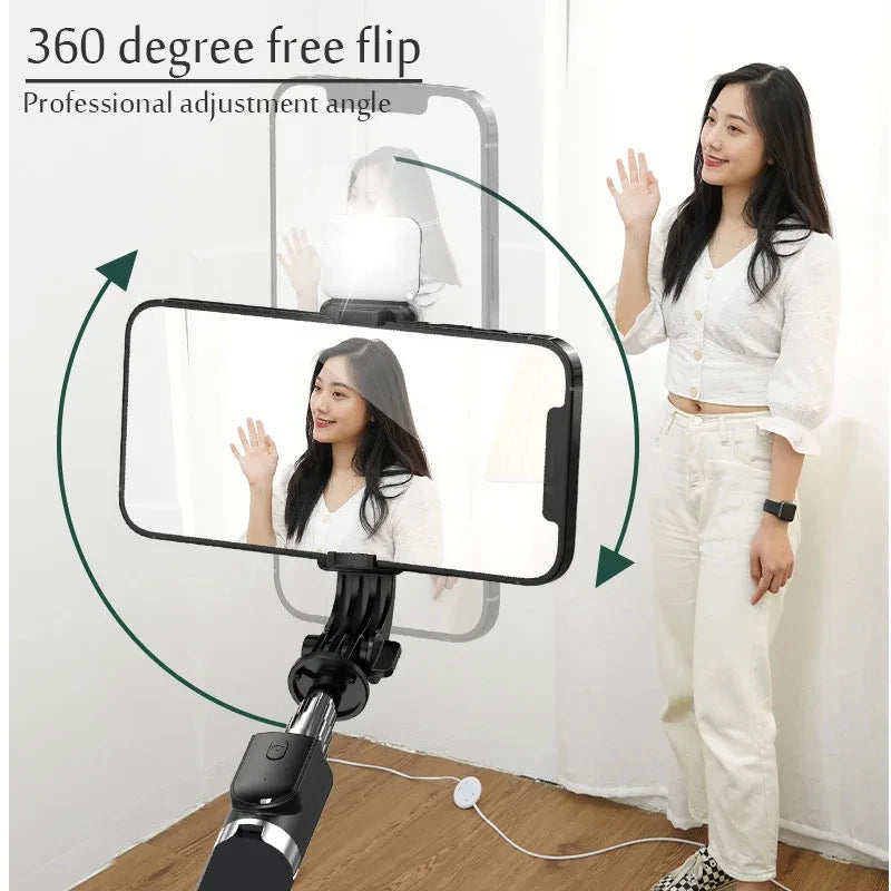 All-in-One Selfie Stick & Tripod: Your Ultimate Content Kit.