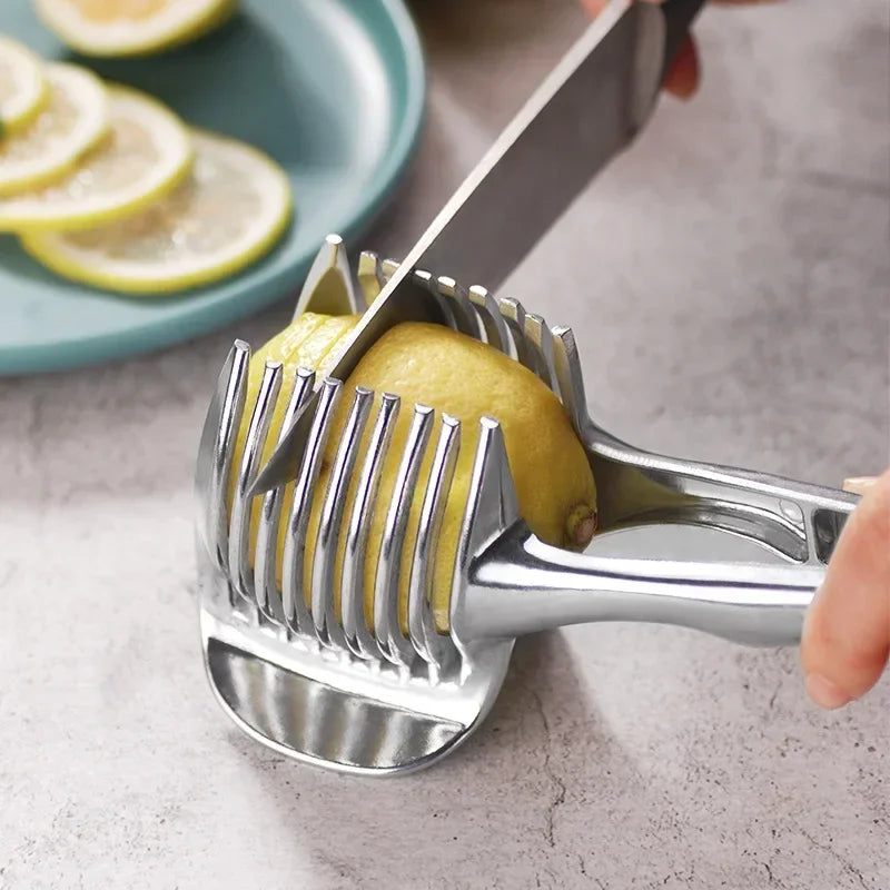 Handheld Fruit & Veggie Slicer Clip – Quick & Easy Cutting