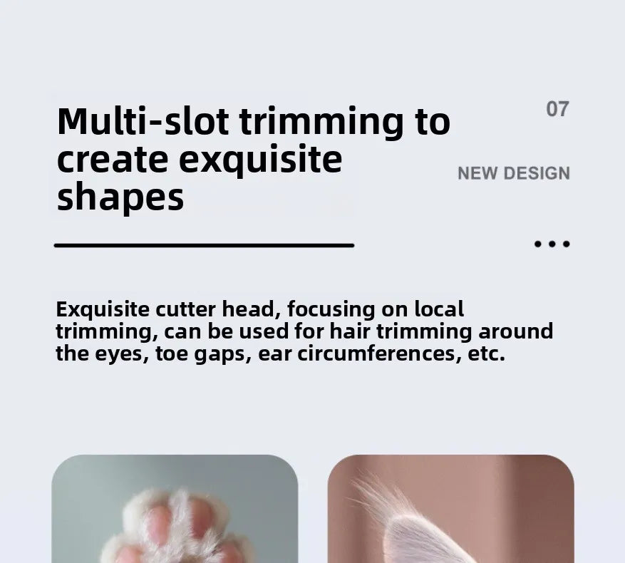 Professional Pet Trimmer: The Ultimate Paw & Detail Grooming Tool.