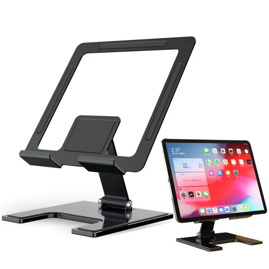 All-Metal Portable Tablet Stand: Your Ultimate Viewing Companion.