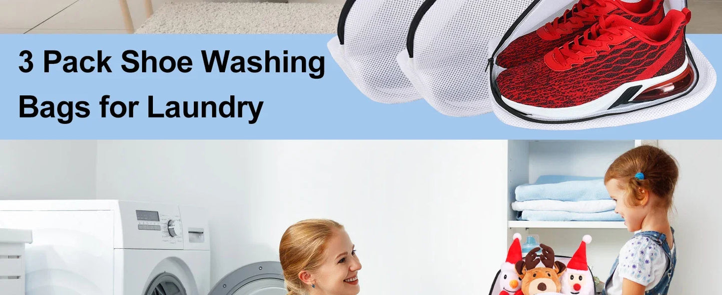 Mesh Shoe Washing Bag: The Easiest Way to Clean Your Sneakers.