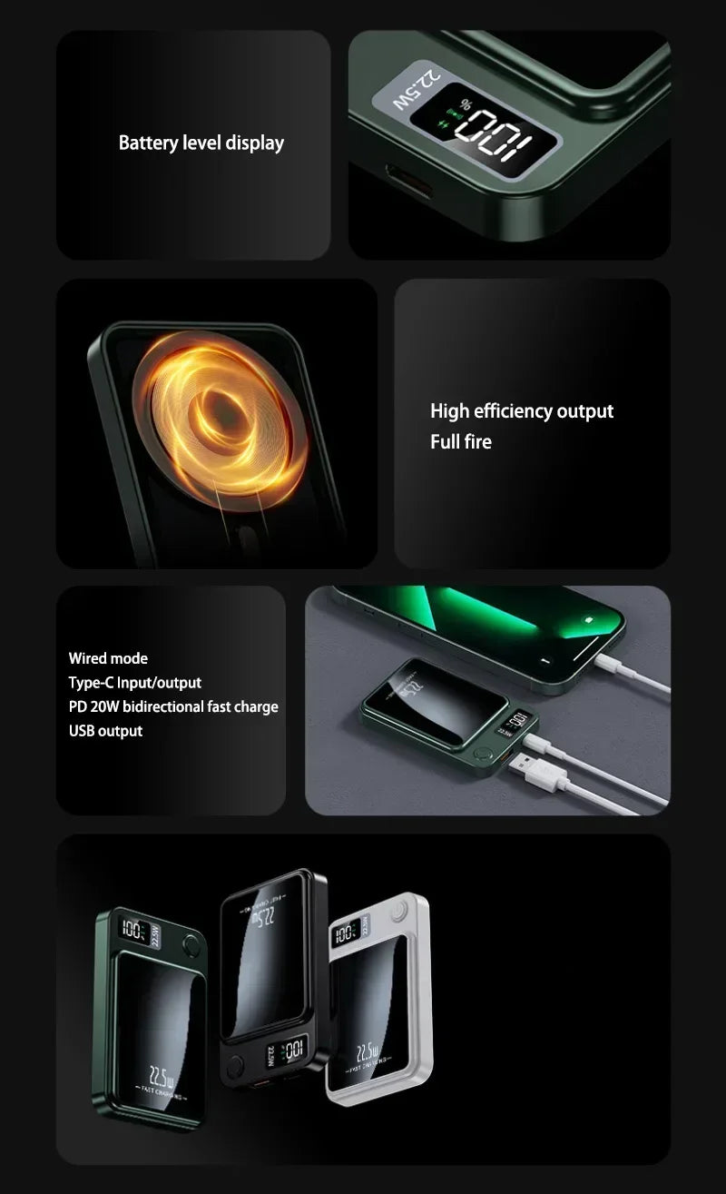 Xiaomi Magnetic Power Bank: Ultra-High Capacity Wireless Fast Charger.