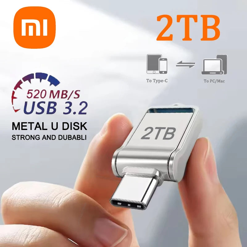 Xiaomi Mini Dual-Interface Flash Drive: Ultra-Fast USB 3.0 & Type-C.