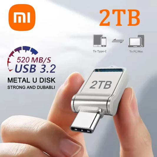 Xiaomi Mini Dual-Interface Flash Drive: Ultra-Fast USB 3.0 & Type-C.