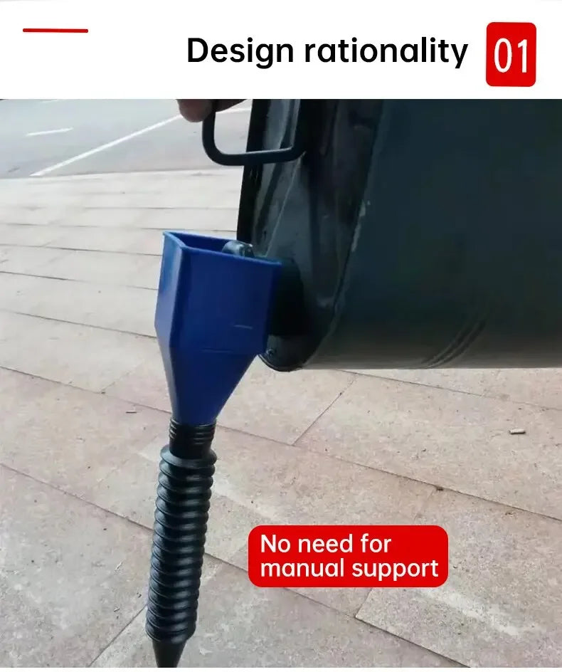 Multi-Purpose Plastic Refueling Funnel with Filter